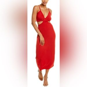 Walter Baker Red Cut Out Sandrine Dress Size Large (8-10) NWT